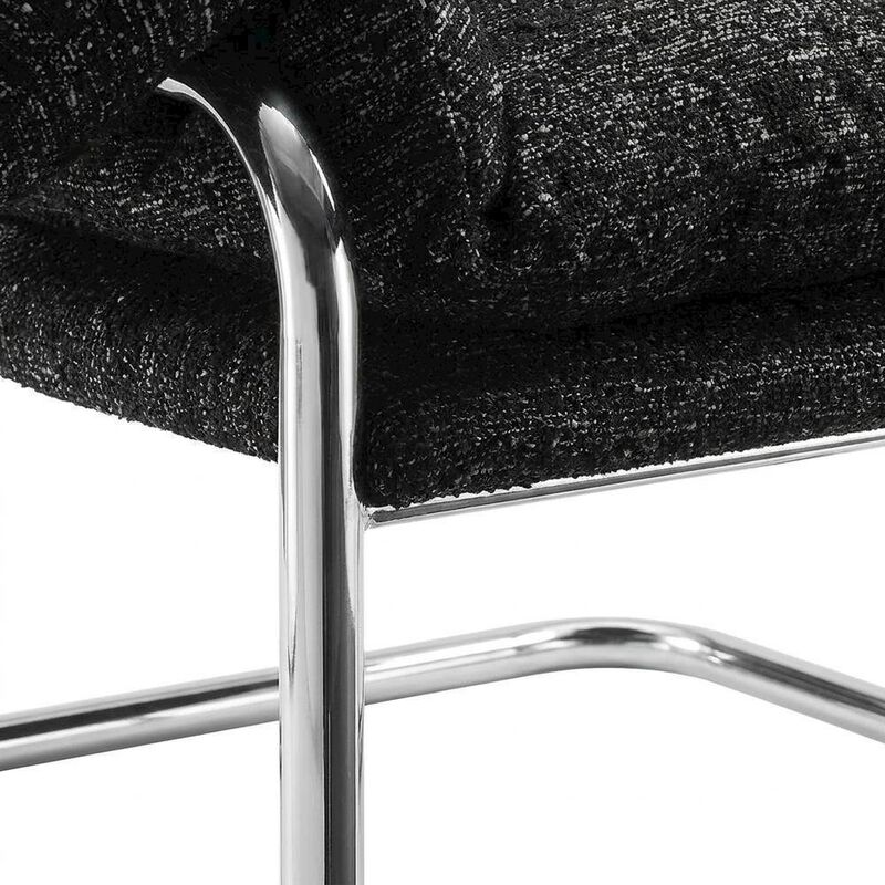 Boucle Fabric Accent Chair for Living Room, Bedroom, or Reading Nook, Newsprint image number 6