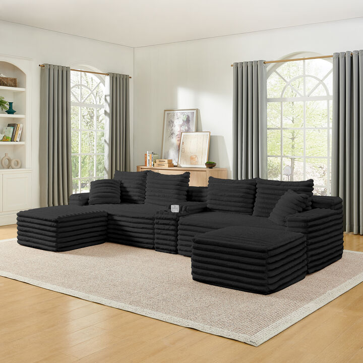 Snupdu 127" Cloud Couch Sectional