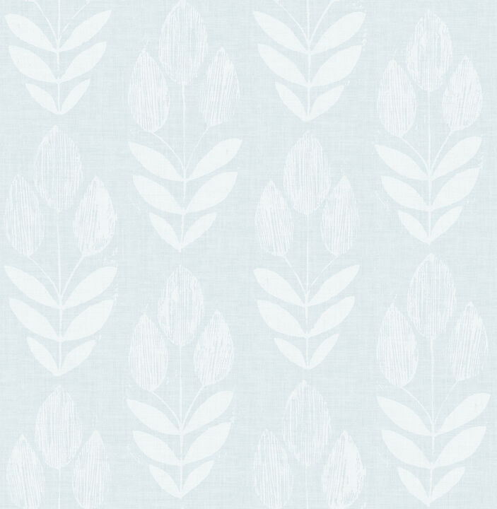 Garland Light Blue Block Tulip Wallpaper