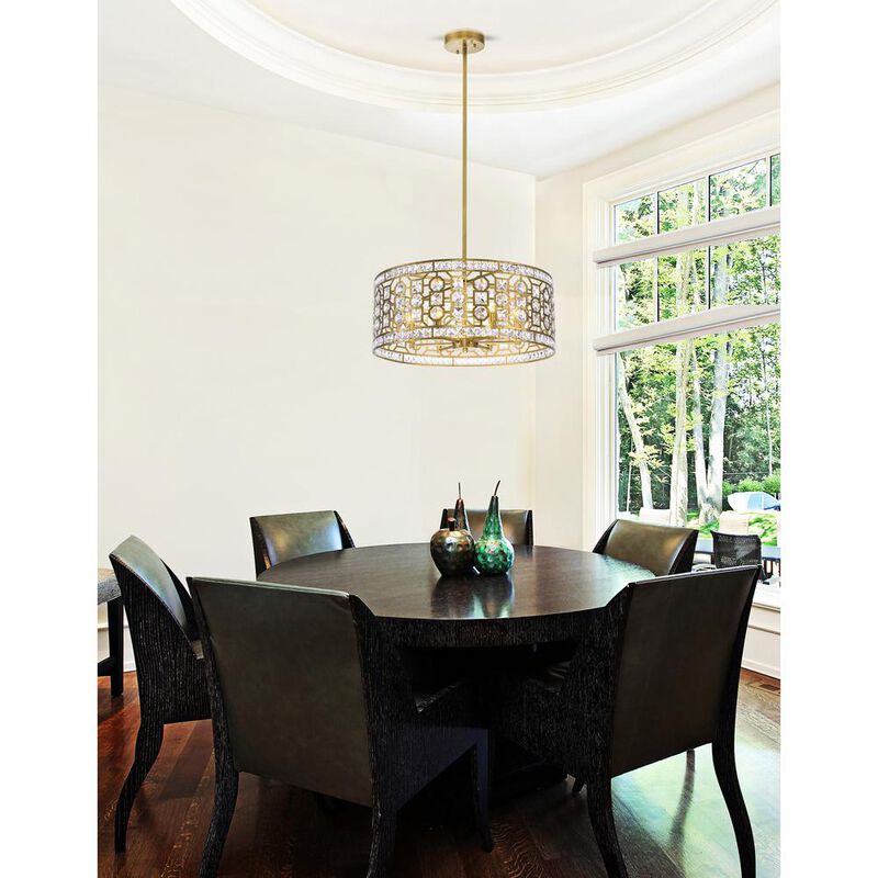 CWI Lighting Belinda 6 Light Chandelier With Champagne Finish