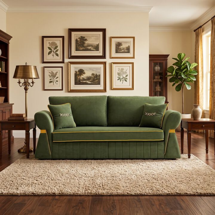 Pifpru 83.5 Inch Velvet 3 Seater Sofa Couch