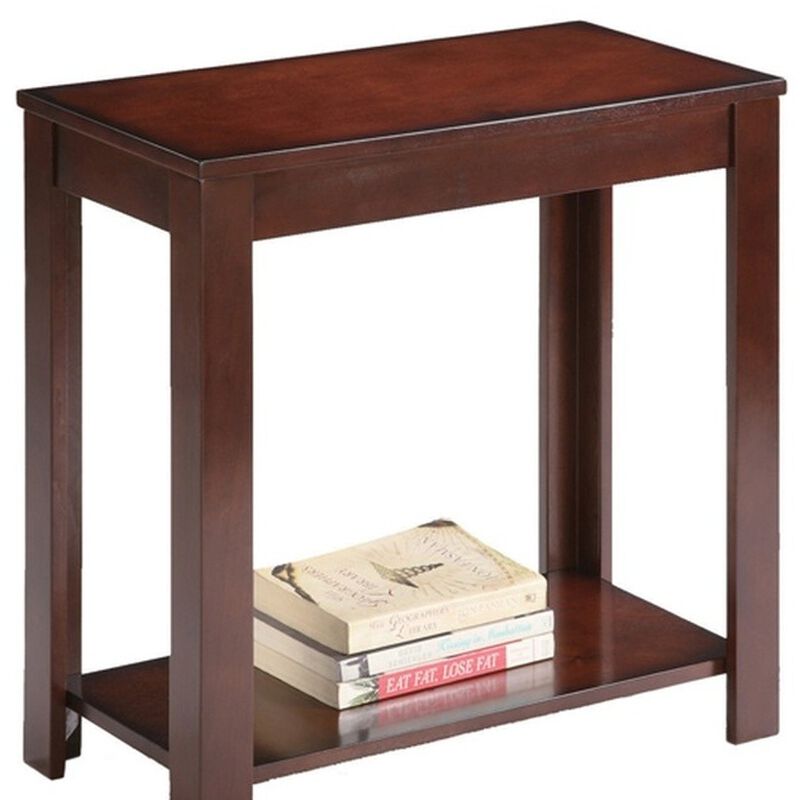 Modern End Table with Storage Shelf, Perfect for Living Room or Bedroom