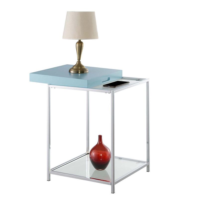 Convenience Concepts Palm Beach End Table, Sea Foam