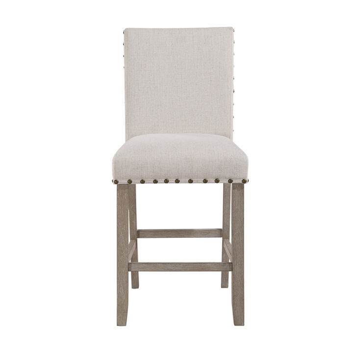 Modern White Bar Stools Set of 2