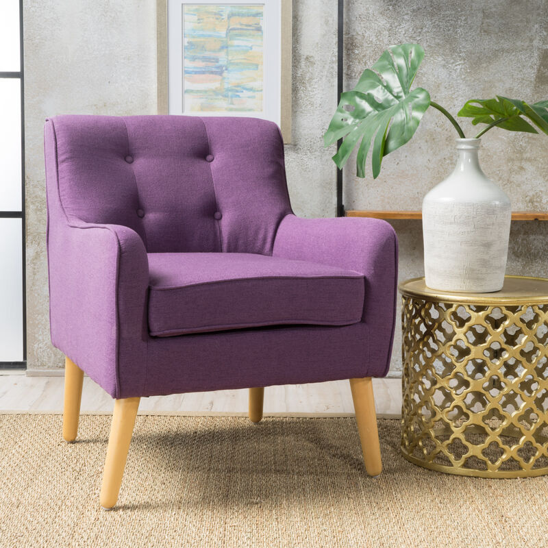 Merax Mid-Century Modern Fabric Arm Chair