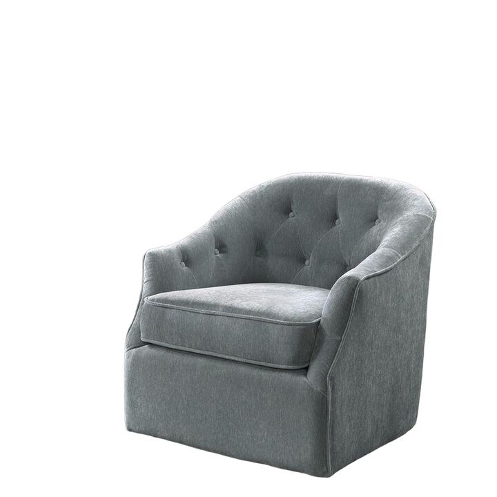 Belen Kox Luxe Swivel Chair - Light Blue Velvet, Belen Kox