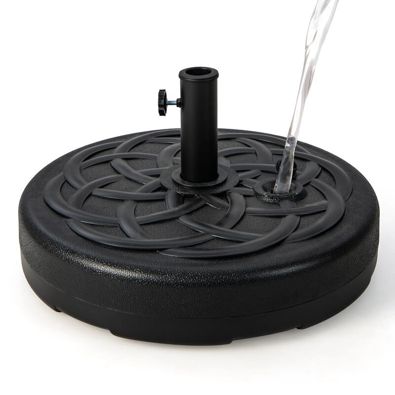 Mondawe 22 Inch Fillable Heavy-Duty Round Patio Umbrella Base Stand