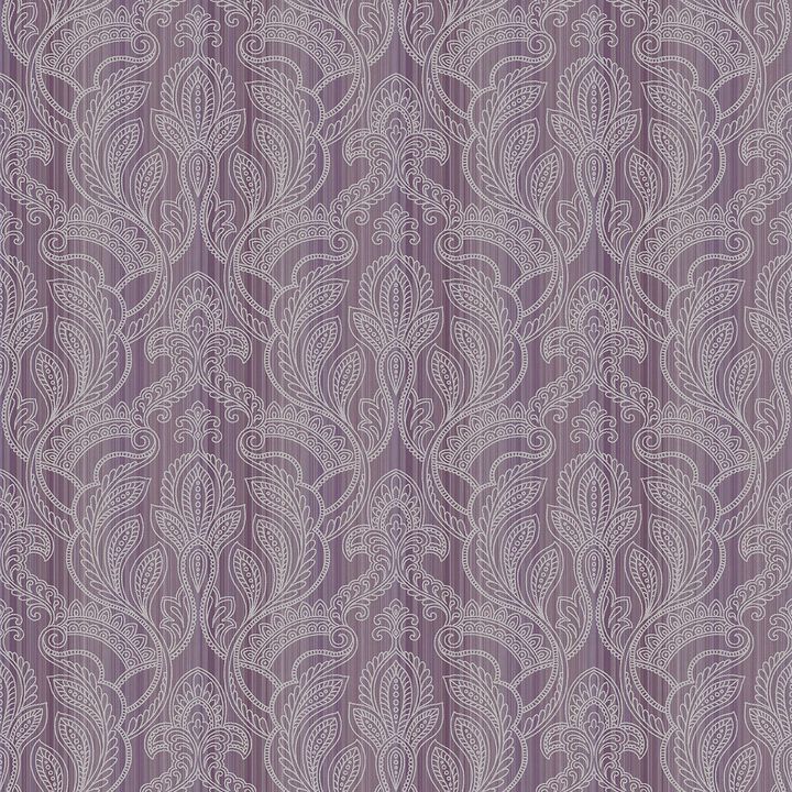 Nordic Elements Damask Purple Lilac Wallpaper G34147