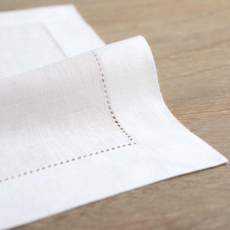 Linen Dinner Napkins - Classic Hemstitch