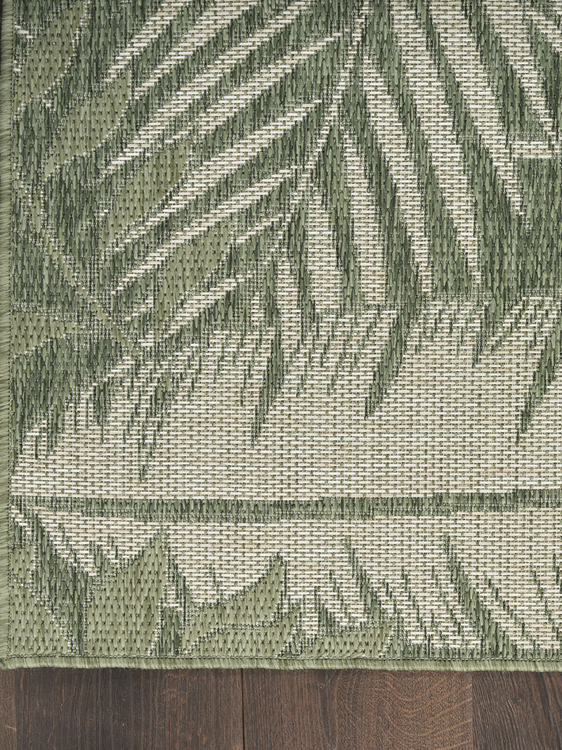 Garden Oasis GOA02 Green/Ivory 8' x 10' Rug