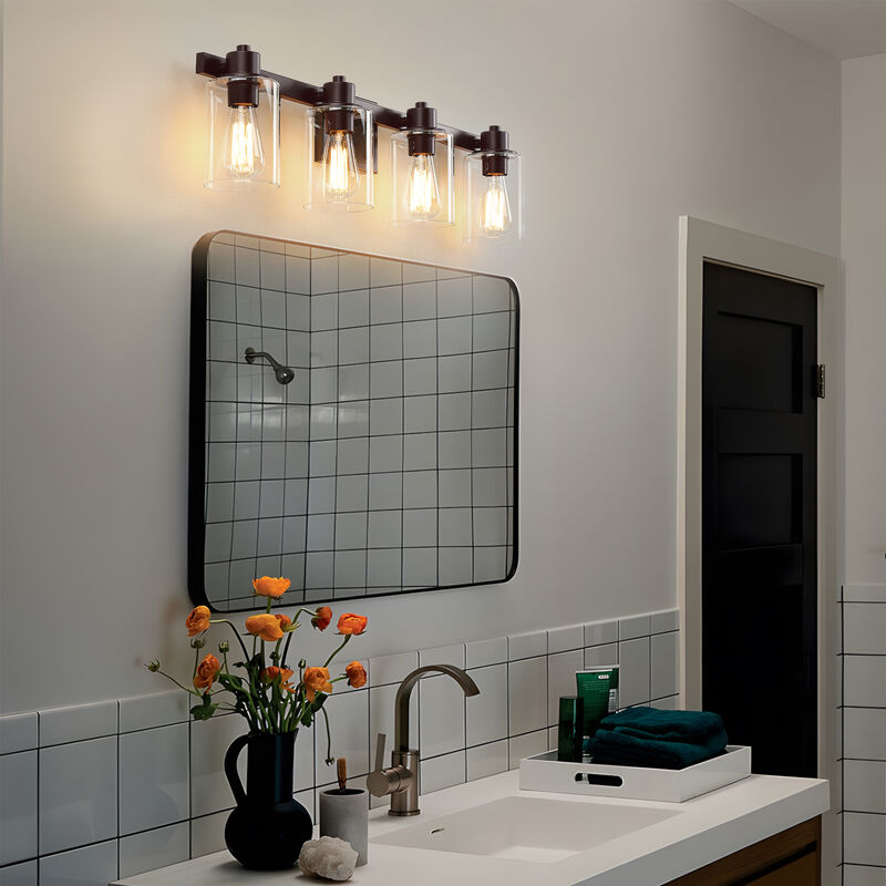 31.5" Modern 4-Light Dimmable Indoor Wall Sconce image number 6