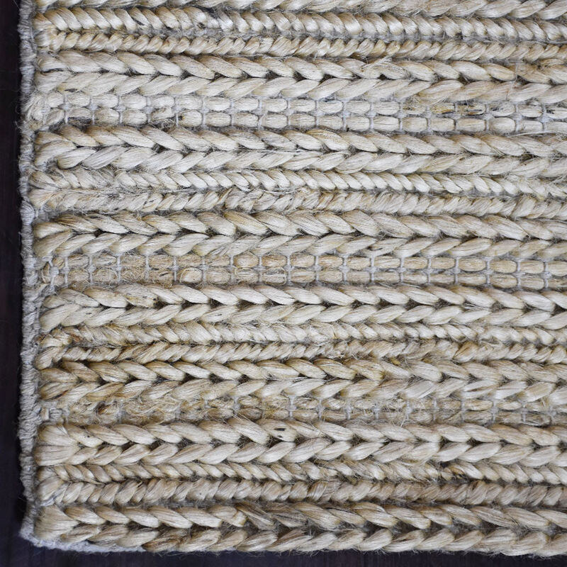 HAND KNOTTED SUMAK JUTE ECO-FRIENDLY Contemporary AREA RUGS  - Rectangle Contemporary, High Pile, Natural Fiber, Outdoor Indoor Handmade Area Rugs for Living Room (J00012) image number 4