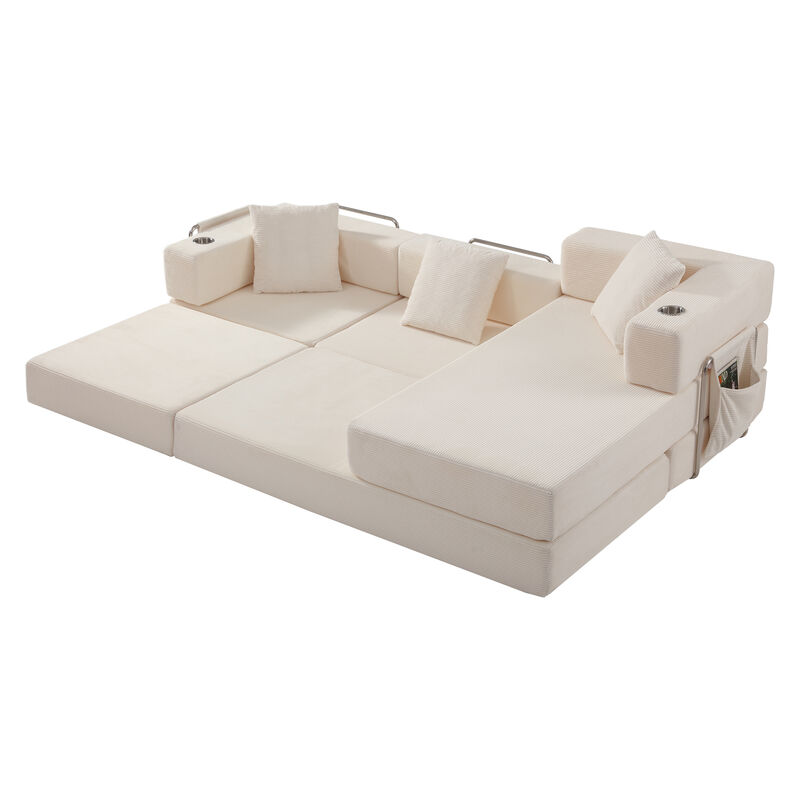 Mernri 108'' Modular Sectional Sleeper Sofa image number 6