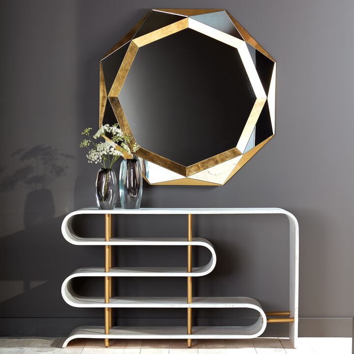 Offset Vase Large Grey