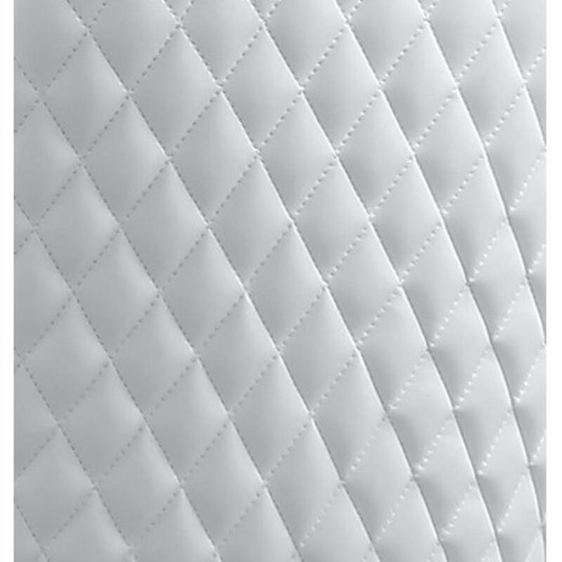 White faux leather side chairs - Set of 2