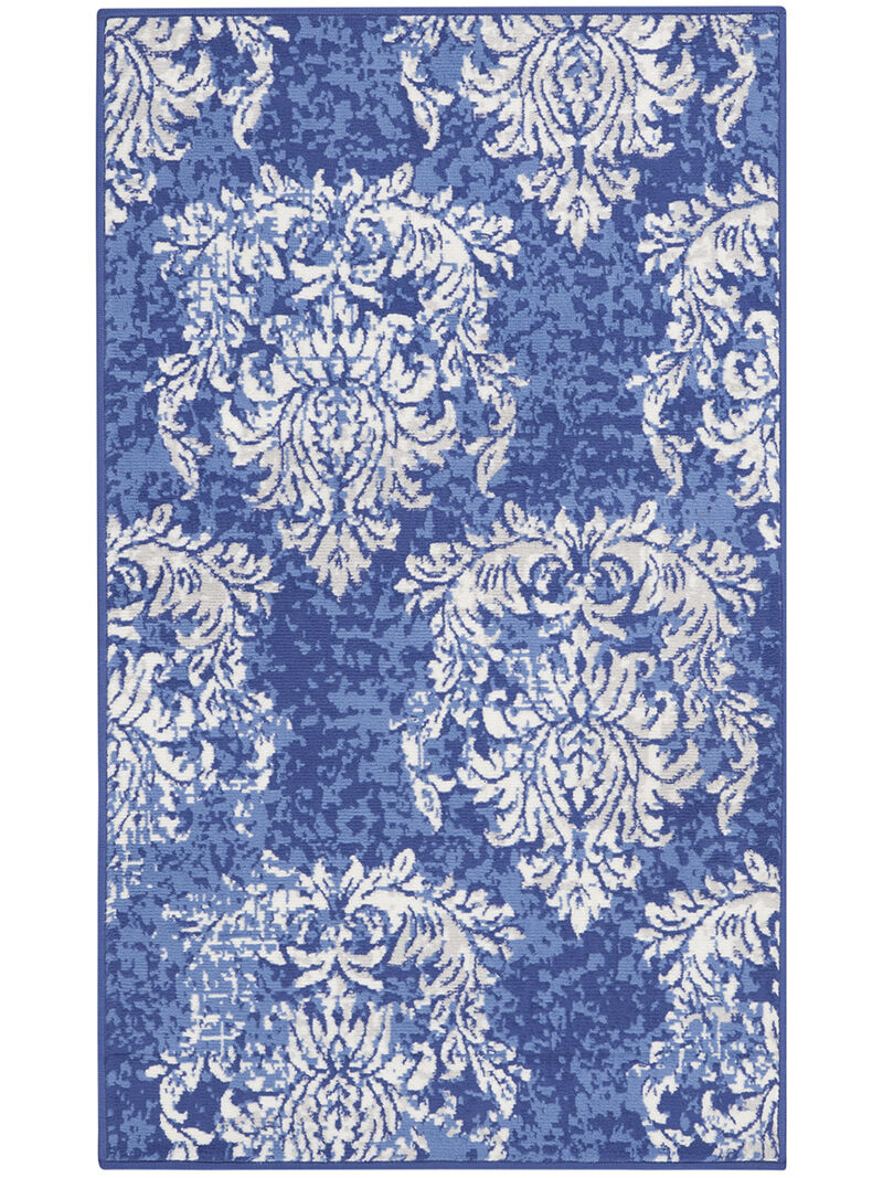 Whimsicle WHS11 Navy/Ivory 3' x 5' Rug