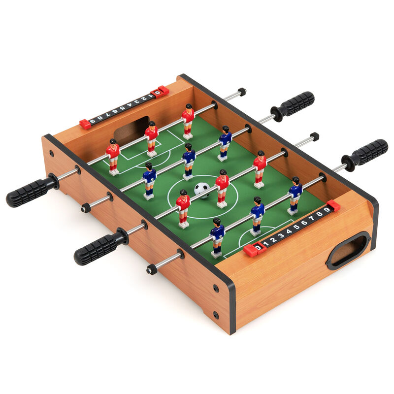 Competition Soccer Foosball Table for Indoor Home Game Room and Recreation-Light Brown image number 0