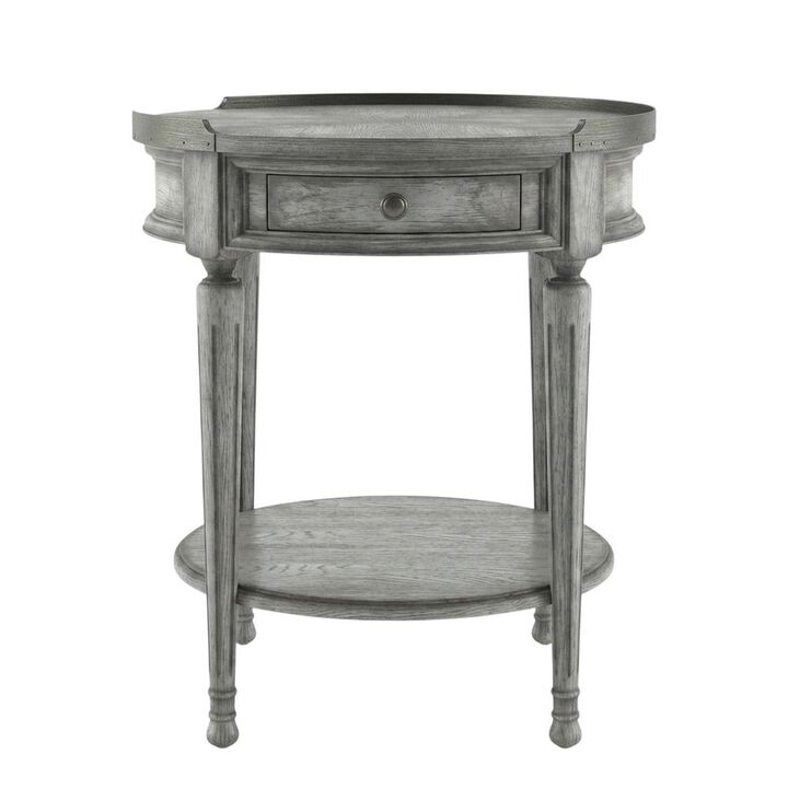 Butler Specialty Sampson Side Table with Storage, Gray