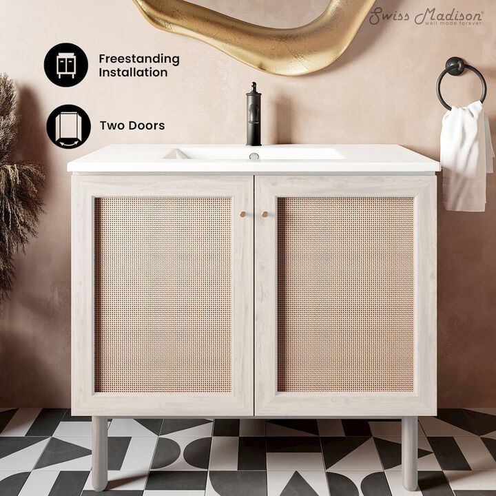 Classe 36" Freestanding Bathroom Vanity with Sink Top