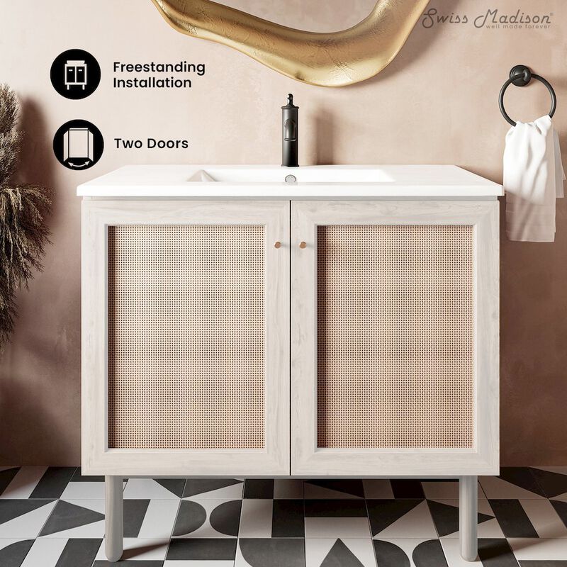 Classe 36" Freestanding Bathroom Vanity with Sink Top image number 1