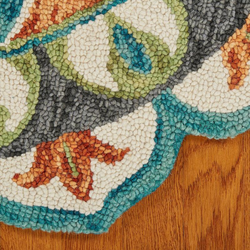 LR Home Dazzle Wool Area Rug Indoor