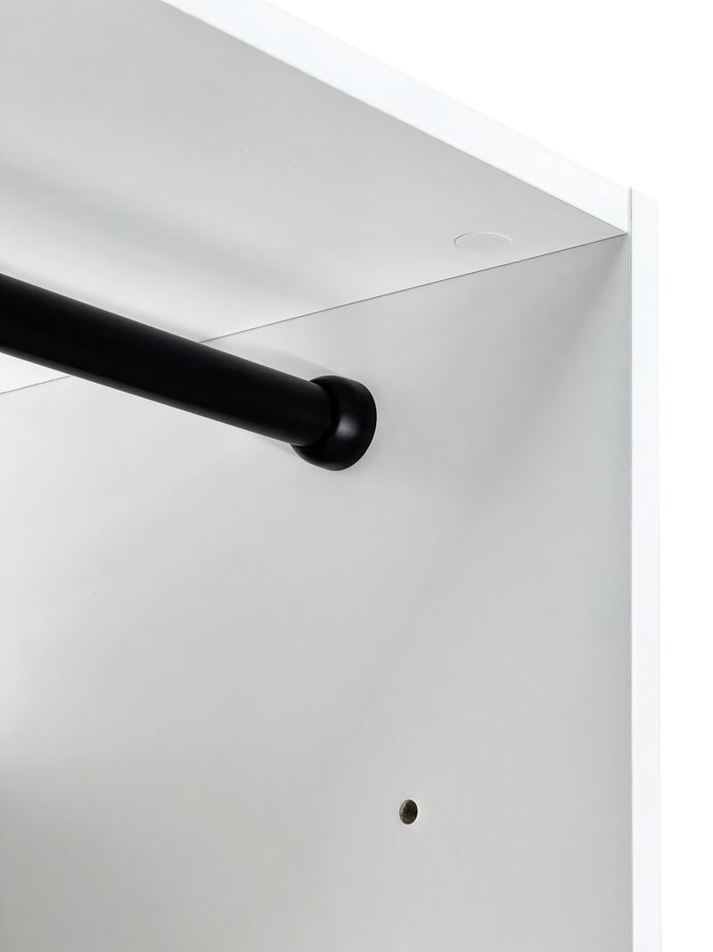 Prosper White Freestanding Walk in Wood Closet System