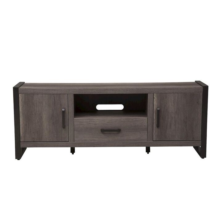 Liberty Furniture Tanners Creek Entertainment Center w Piers in Graystone