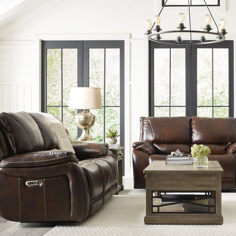 Parker Living Vail - Burnt Sienna Power Reclining Sofa and Loveseat