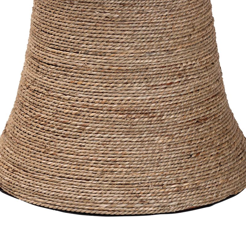 bali & pari Cady Japandi Natural Seagrass Side Table