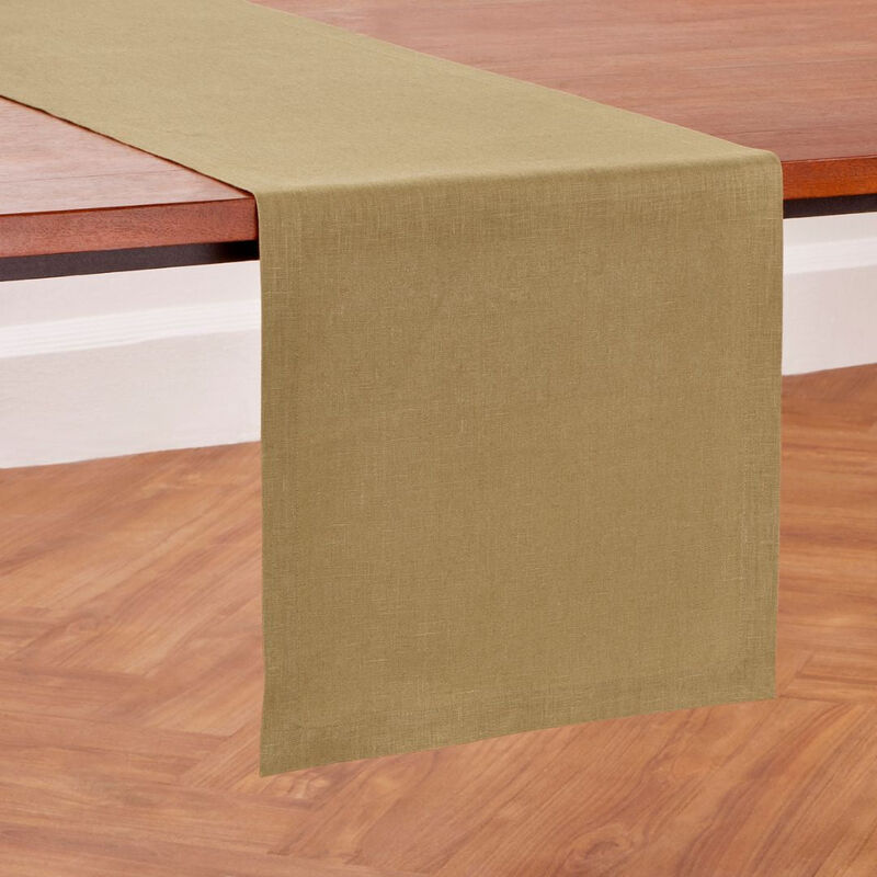 Solino Home 100% Pure Linen Table Runner - Diana