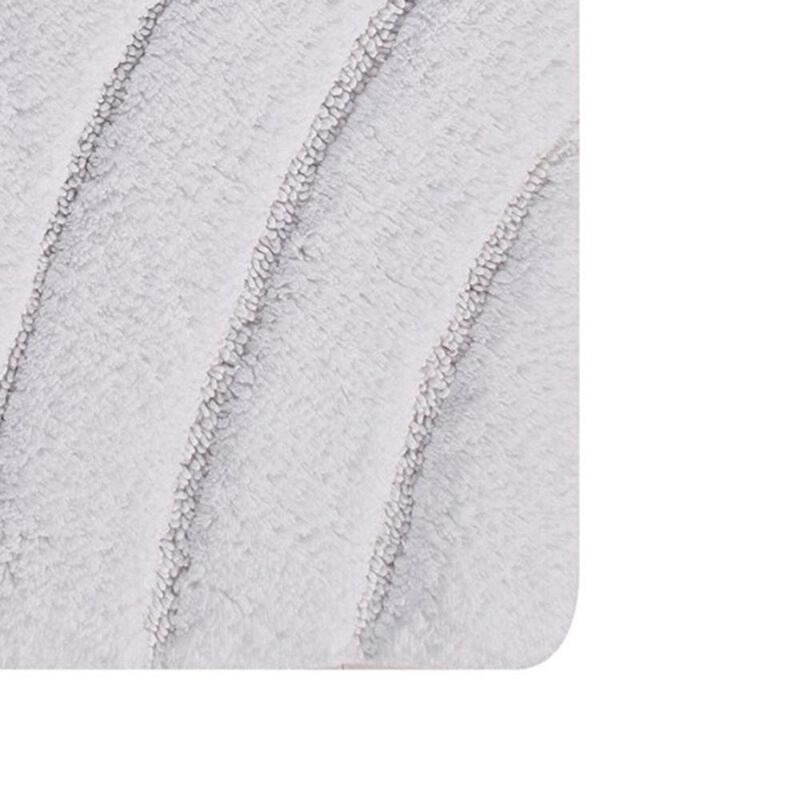 Knightsbridge Diamond 220 GSF Non Skid Back Bath Rug 21" x 34" - Aqua