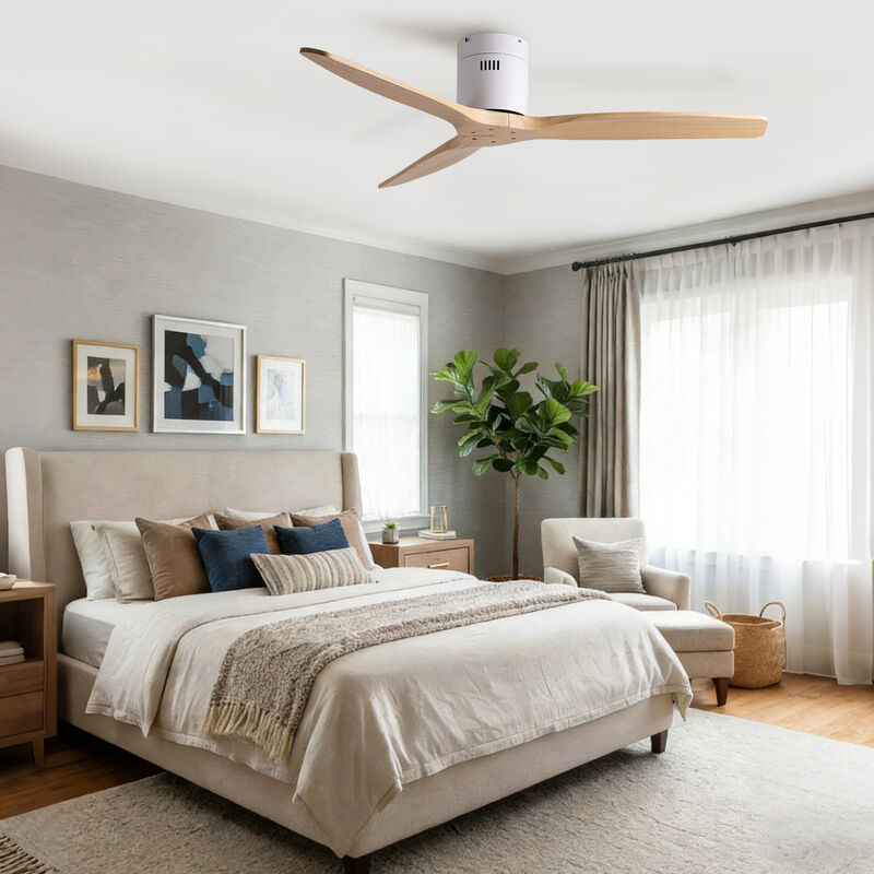 ELEMENT ACE 52 Inch Low Profile Flush Mount Ceiling Fan with Reversible Motor, Quiet Energy Efficient Operation for Low Ceiling Indoor Dry Location Use image number 7