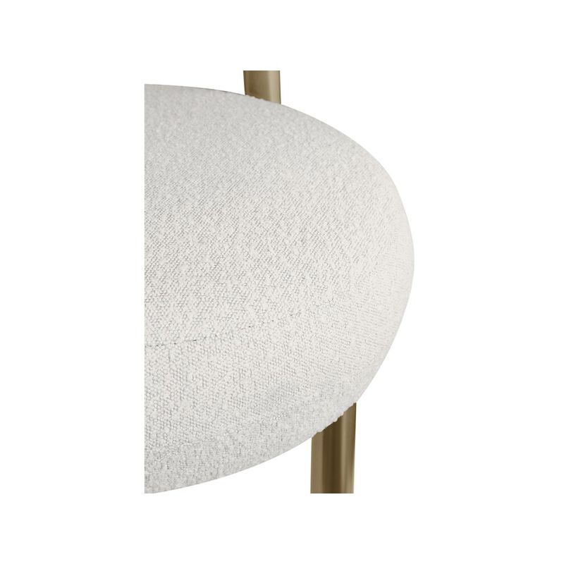 Meridian Furniture Bordeaux Cream Boucle Fabric Accent Chair