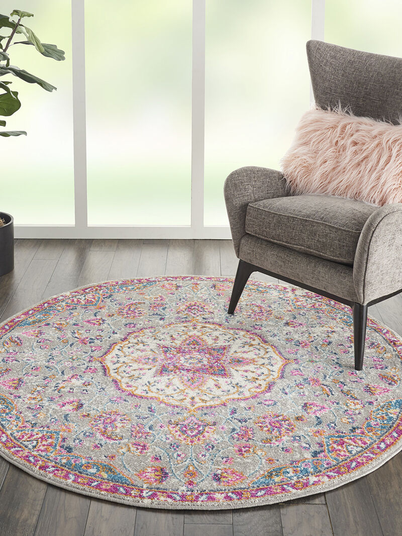 Passion PSN22 Gray/Multicolor 5'3" x 7'3" Rug image number 7