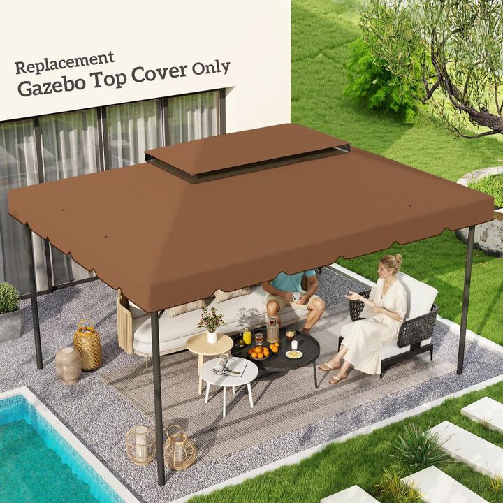 Hivvago Double Vented Roof 13' x 10' Gazebo Canopy