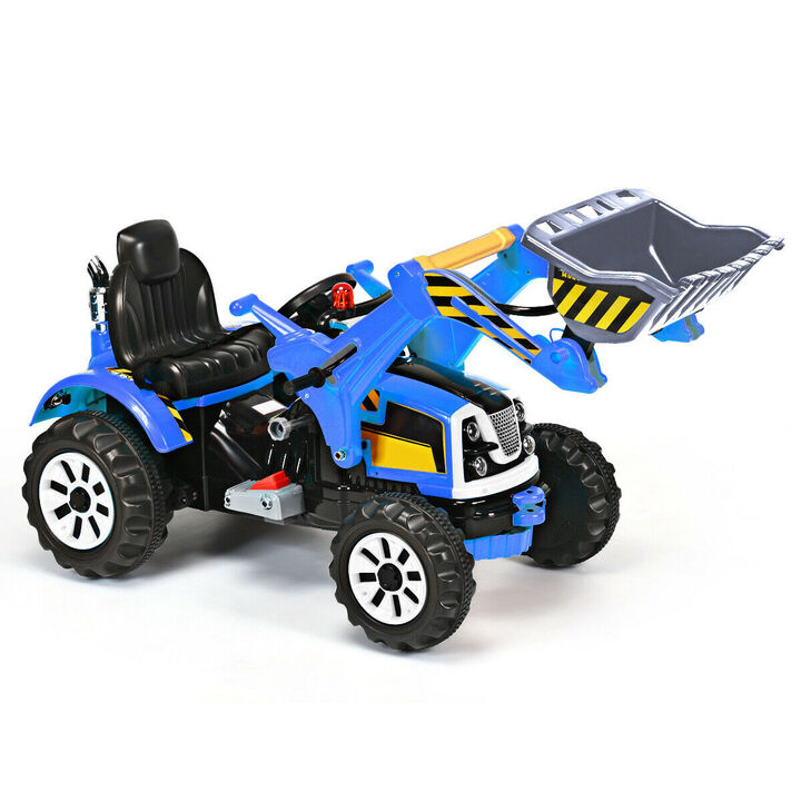 12V Battery Powered Kids Ride-On Dumper Truck for Outdoor Play