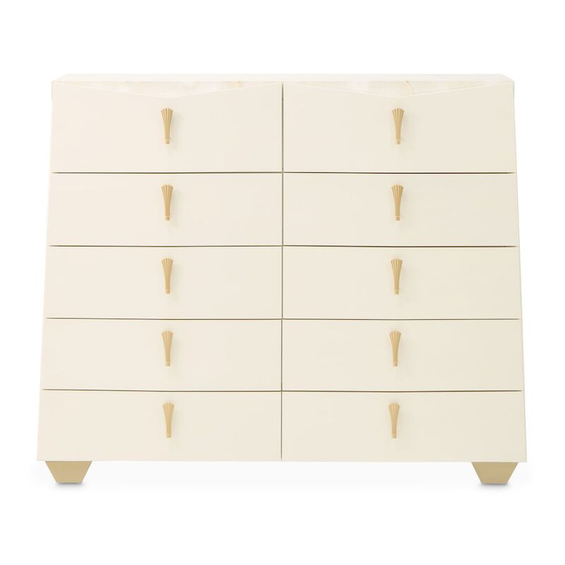 Fantosini 10-Drawer Mule Chest - Creamy Pearl image number 0