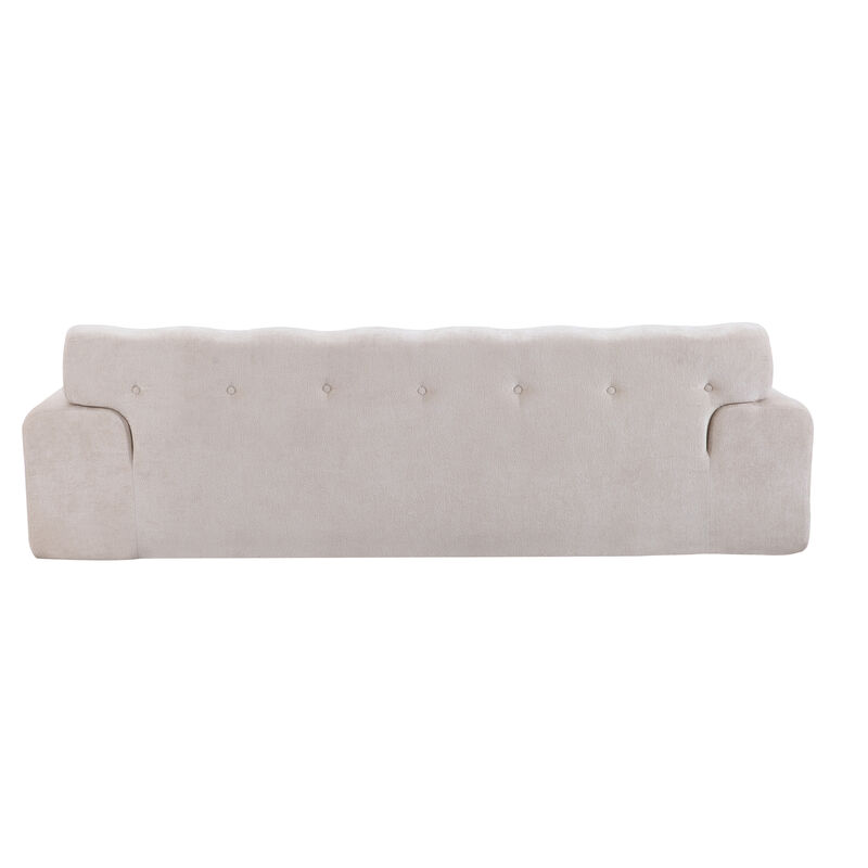 Christopher Knight Home Alderman 88'' Modern 3-Seater Upholstered Tufted Sofa