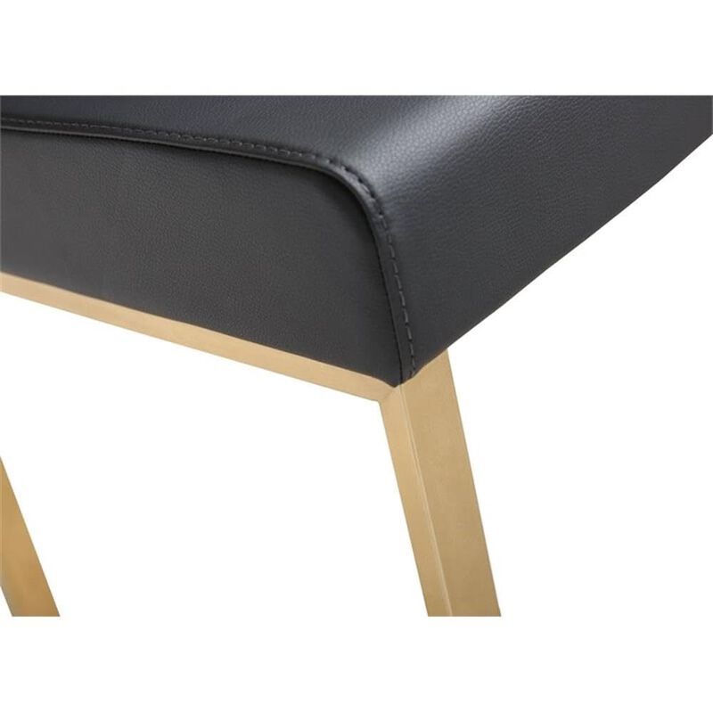 TOV Furniture Denmark Steel Stool, Counter Height, Black image number 5
