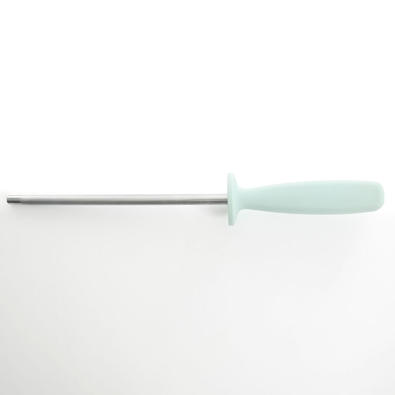 Kenmore Kane 14 Piece Stainless Steel Cutlery Set in Glacier Blue with Rubber Wood Block