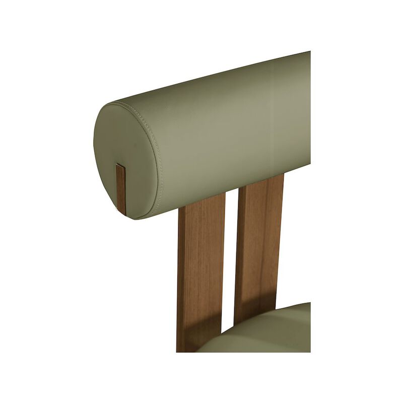 Meridian Furniture Dario Green Vegan Leather Dining Chair, Set of 2