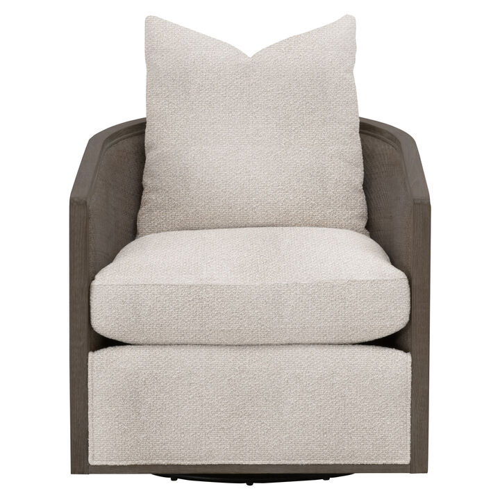 McGuire Swivel Club Chair in Brown