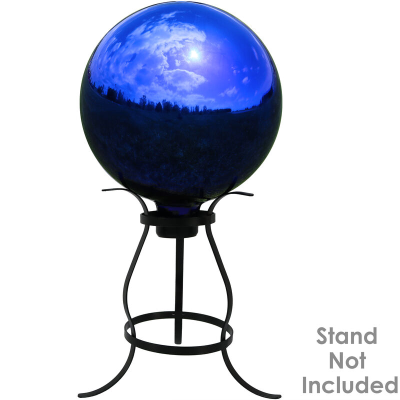 Sunnydaze Blue Mirrored Surface Gazing Globe - 10 in image number 2