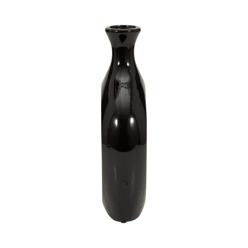 13" 2-Tone Ceramic Oval Vase image number 2