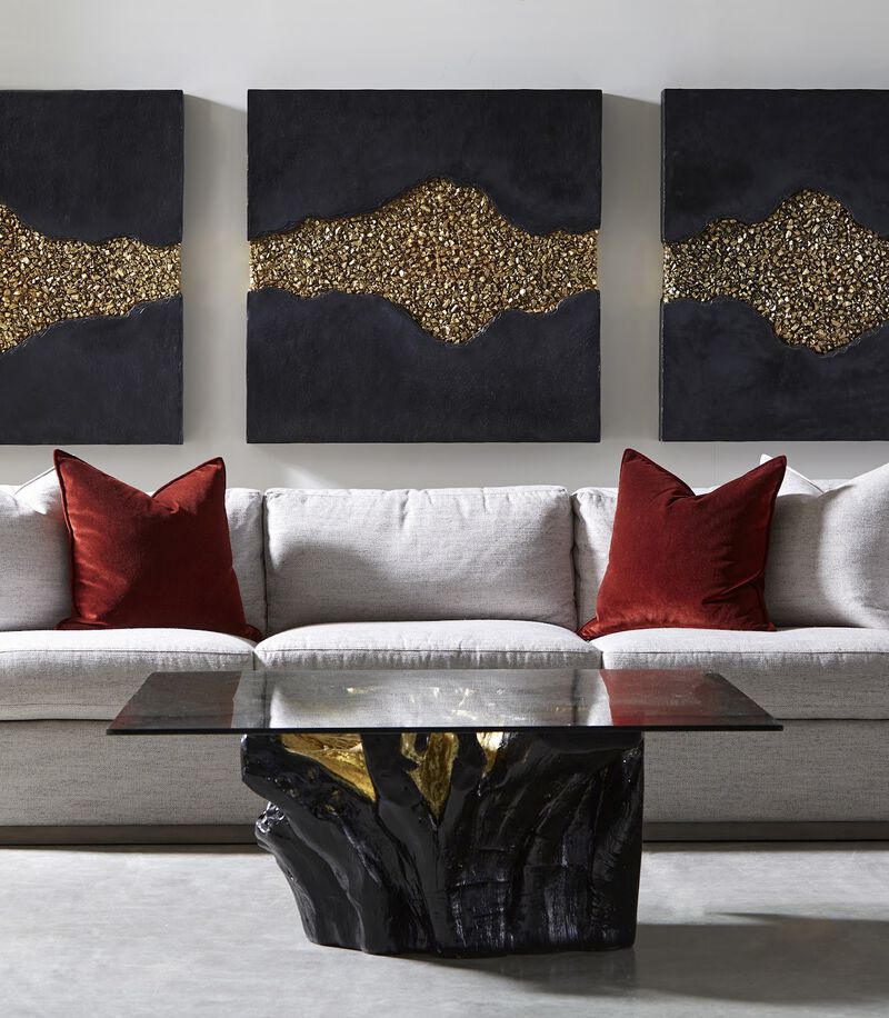 Noir Cast Root Coffee Table