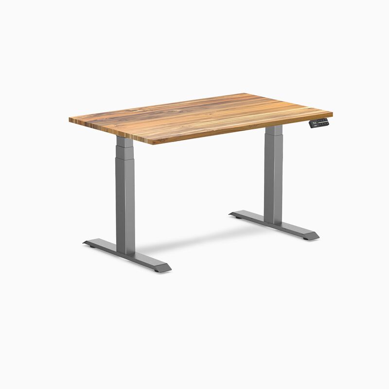 Desky Dual Hardwood Sit Stand Desk image number 0