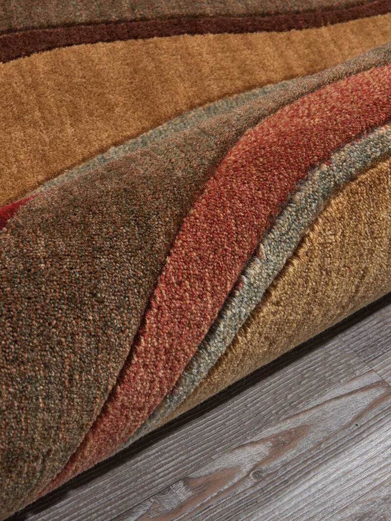 Somerset ST81 Multicolor 5'6" x Round Rug