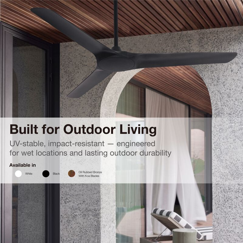 Abyss 56" Outdoor Ceiling Fan with Remote image number 3