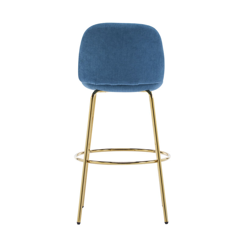Christopher Knight Home Cobb Indoor Metal Frame Upholstered Armless Barstools (Set of 2) image number 5
