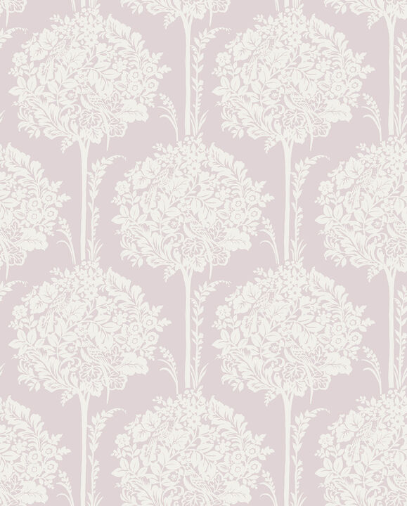 Zaria Lavender Topiary Wallpaper